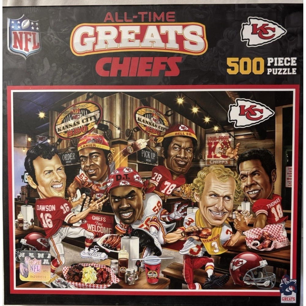 Kansas City Chiefs All Time Greats Puzzle 500‎ Pieces Sealed